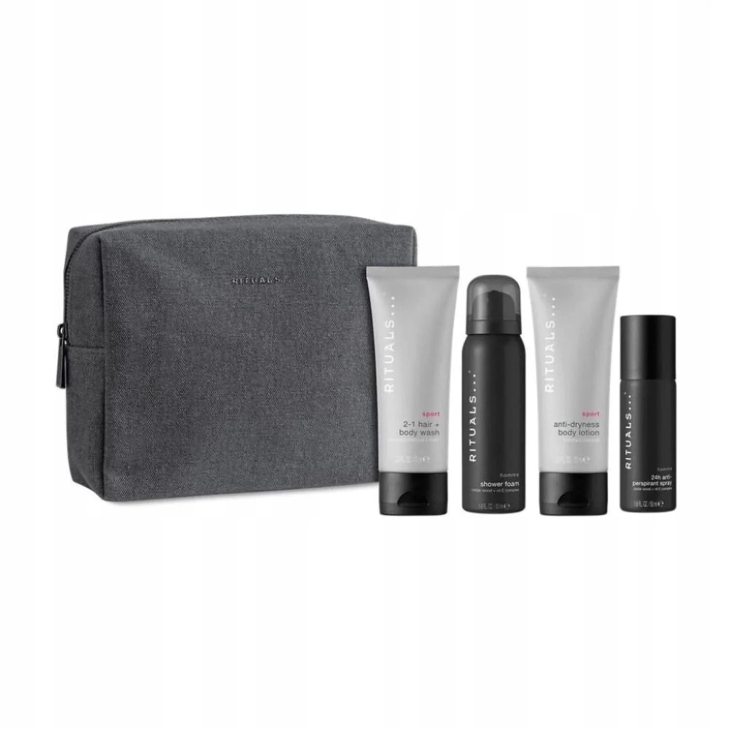 Rituals Homme Sport Gel De Baño 50ml Espuma De Baño 1u Locion Corporal Perfumada 1u Desodorante Spray 1u
