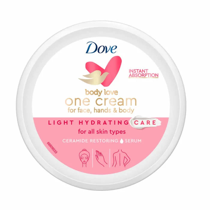 Dove Light Hydrating One Cream For Face Hands & Body 250ml