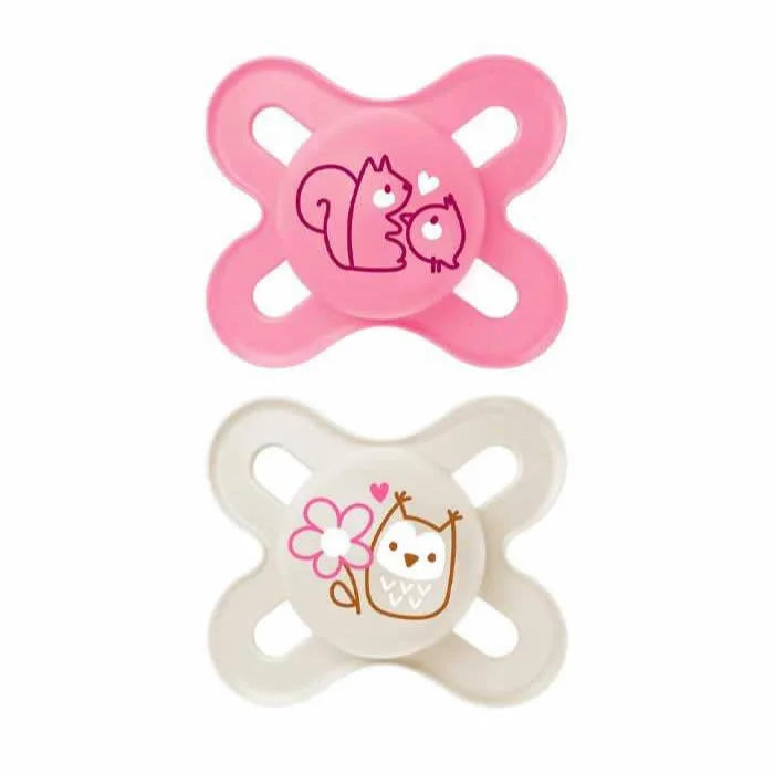 Mam Original Start Silicone 0-2 M 2 Unit Pink Color