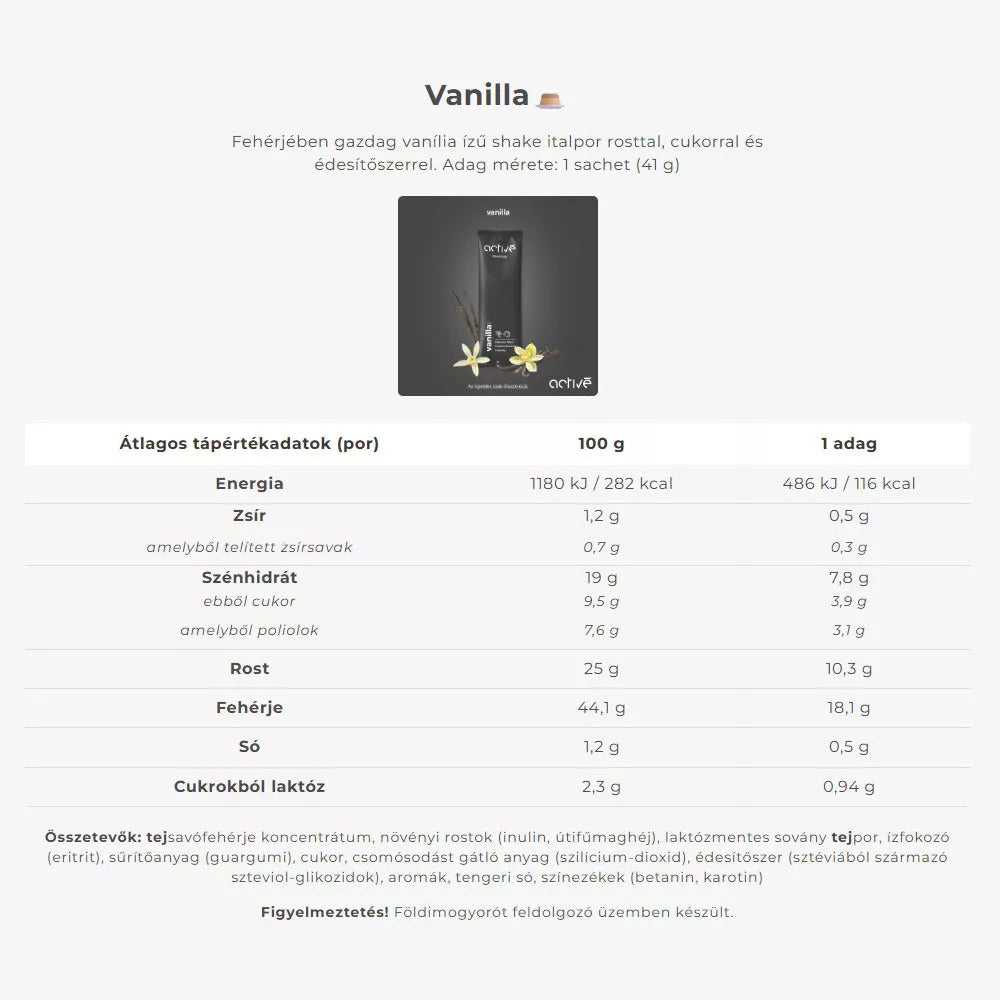 Activé FiberShake Vanilla (7 sachets)
