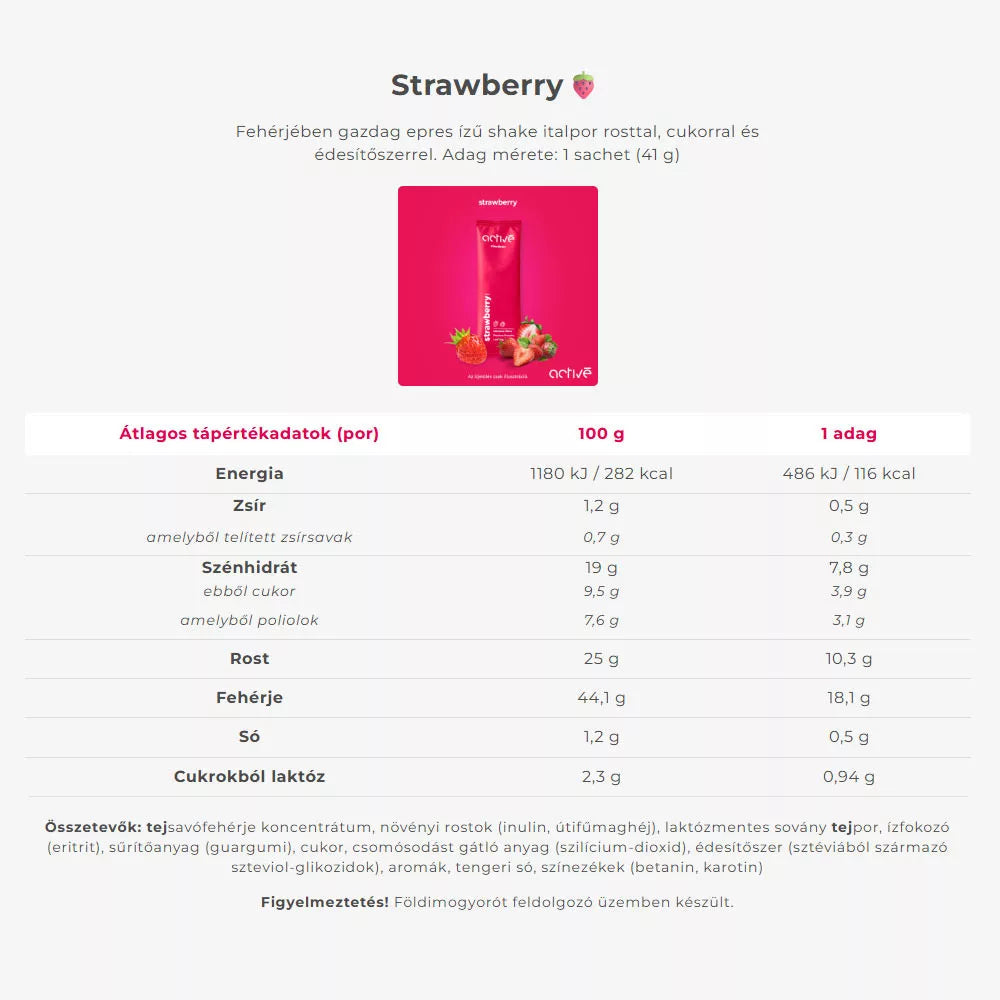 Activé FiberShake Strawberry (7 sachets)