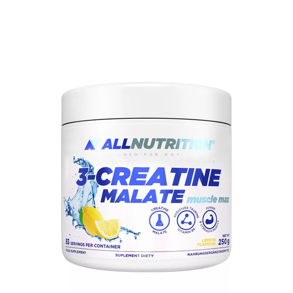 ALLNUTRITION 3-Creatine Malate Muscle Max (250 g, Lemon)