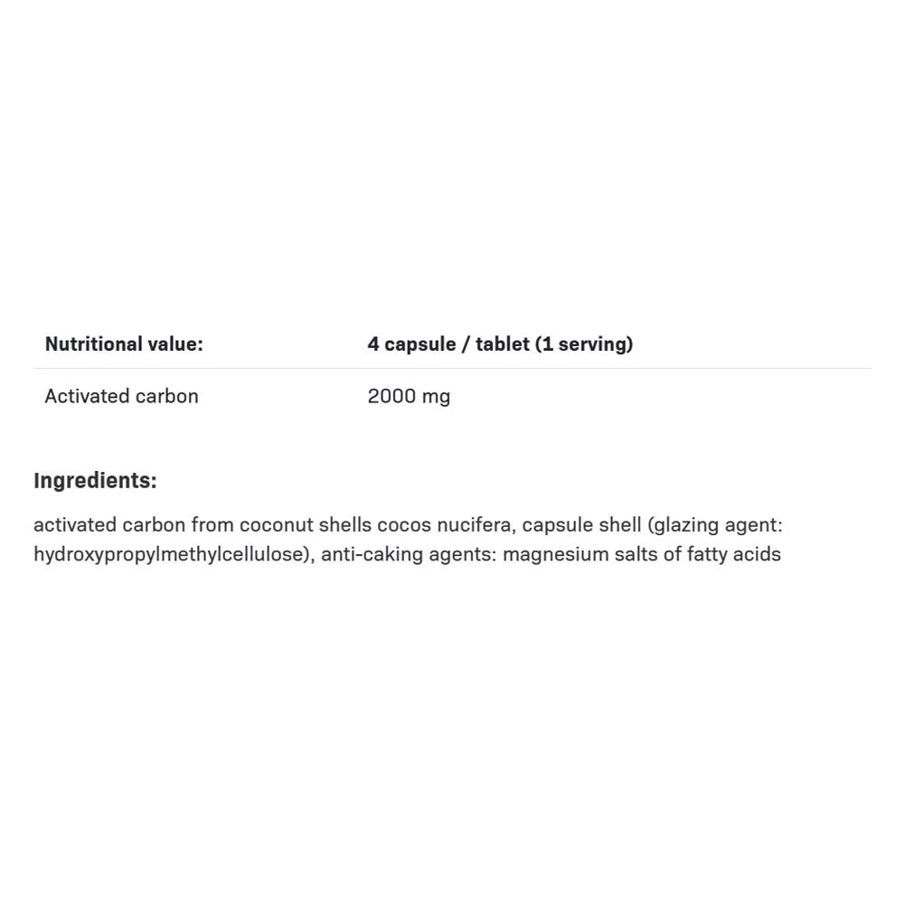 ALLNUTRITION Activated Charcoal (120 Capsules)