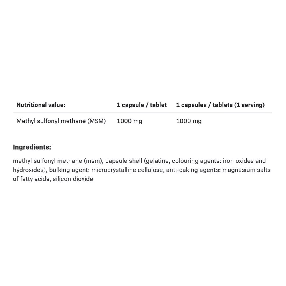 ALLNUTRITION MSM (90 Capsules)