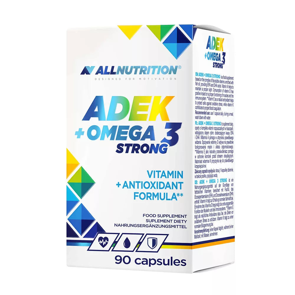 ALLNUTRITION Adek + Omega 3 Strong (90 Capsules)