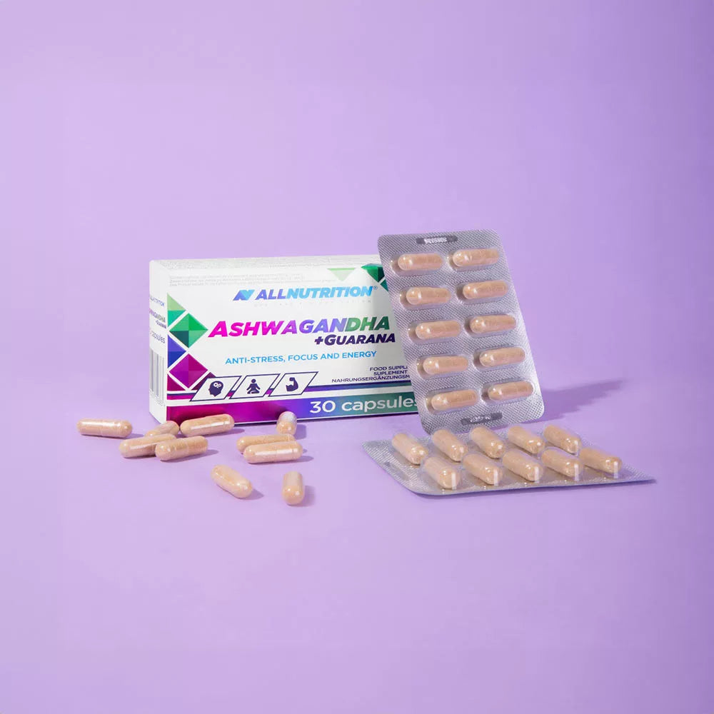ALLNUTRITION Ashwagandha + Guarana (30 Capsules)