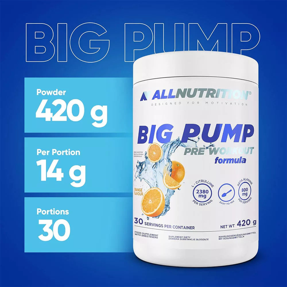 ALLNUTRITION Big Pump Pre-Workout (420 g, Orange)