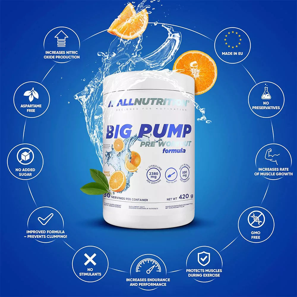 ALLNUTRITION Big Pump Pre-Workout (420 g, Orange)