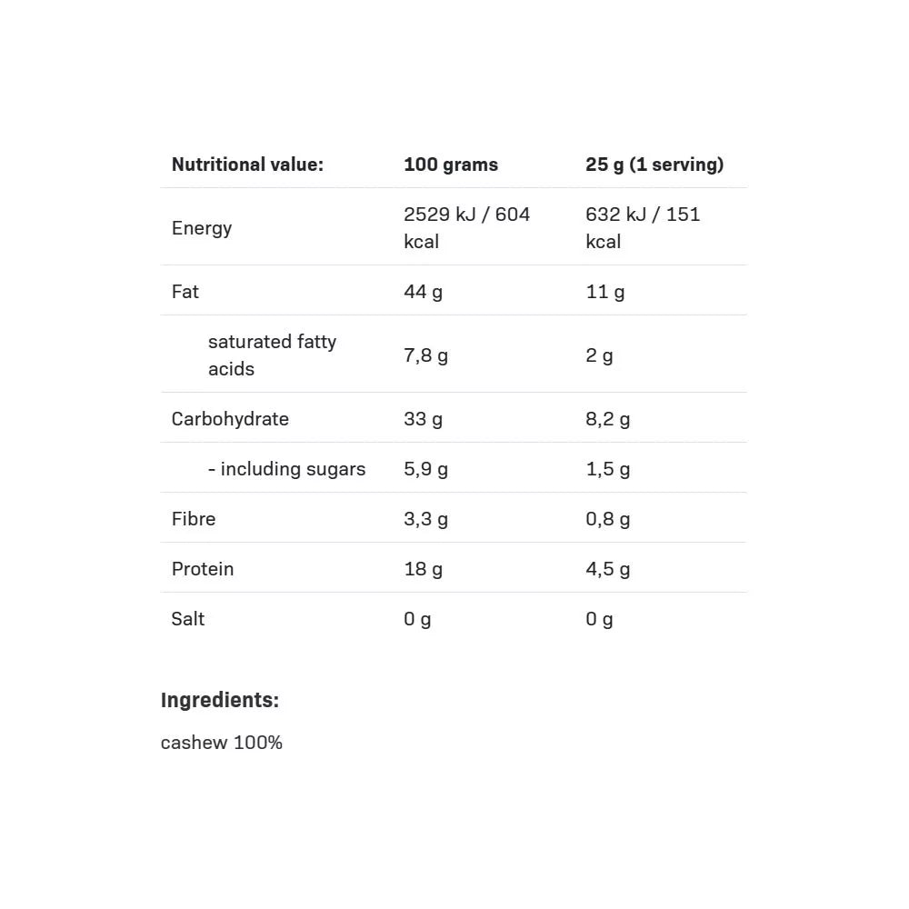 ALLNUTRITION Cashew Cream Smooth (500 g)