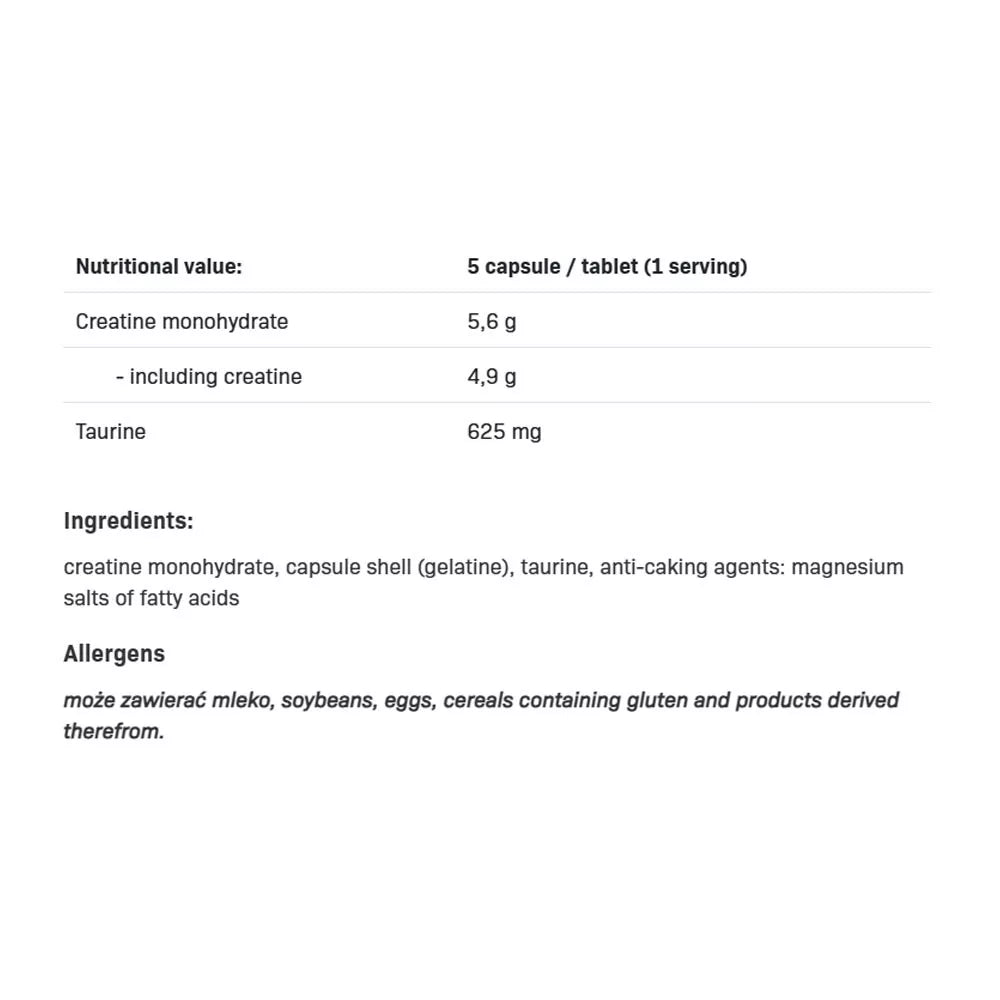 ALLNUTRITION Creatine Monohydrate XtraCaps (180 Capsules)