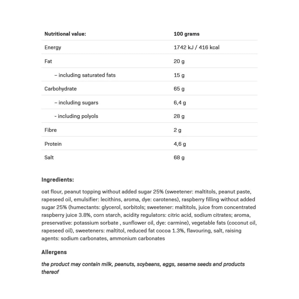 ALLNUTRITION Fitking Cookie Peanut Butter Raspberry Jelly (128 g)