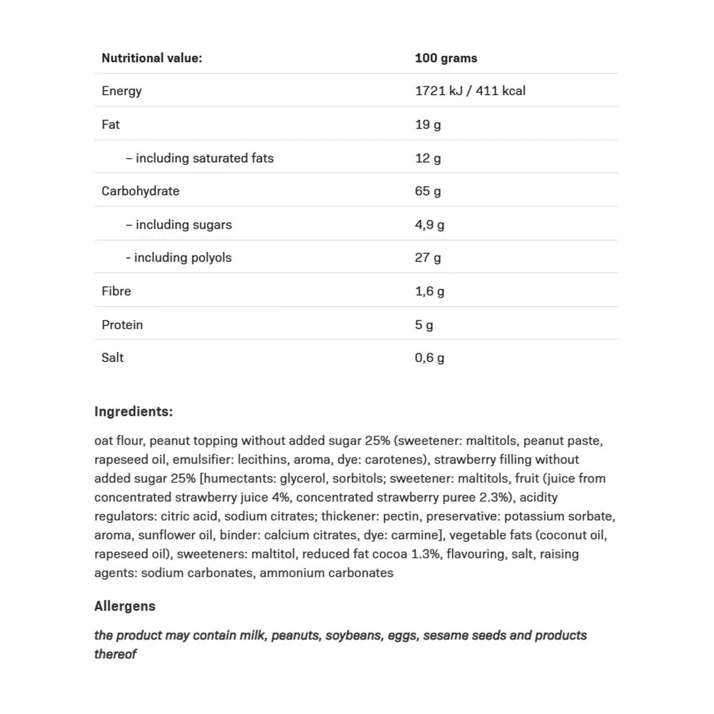ALLNUTRITION Fitking Cookie Peanut Butter Strawberry Jelly (128 g)