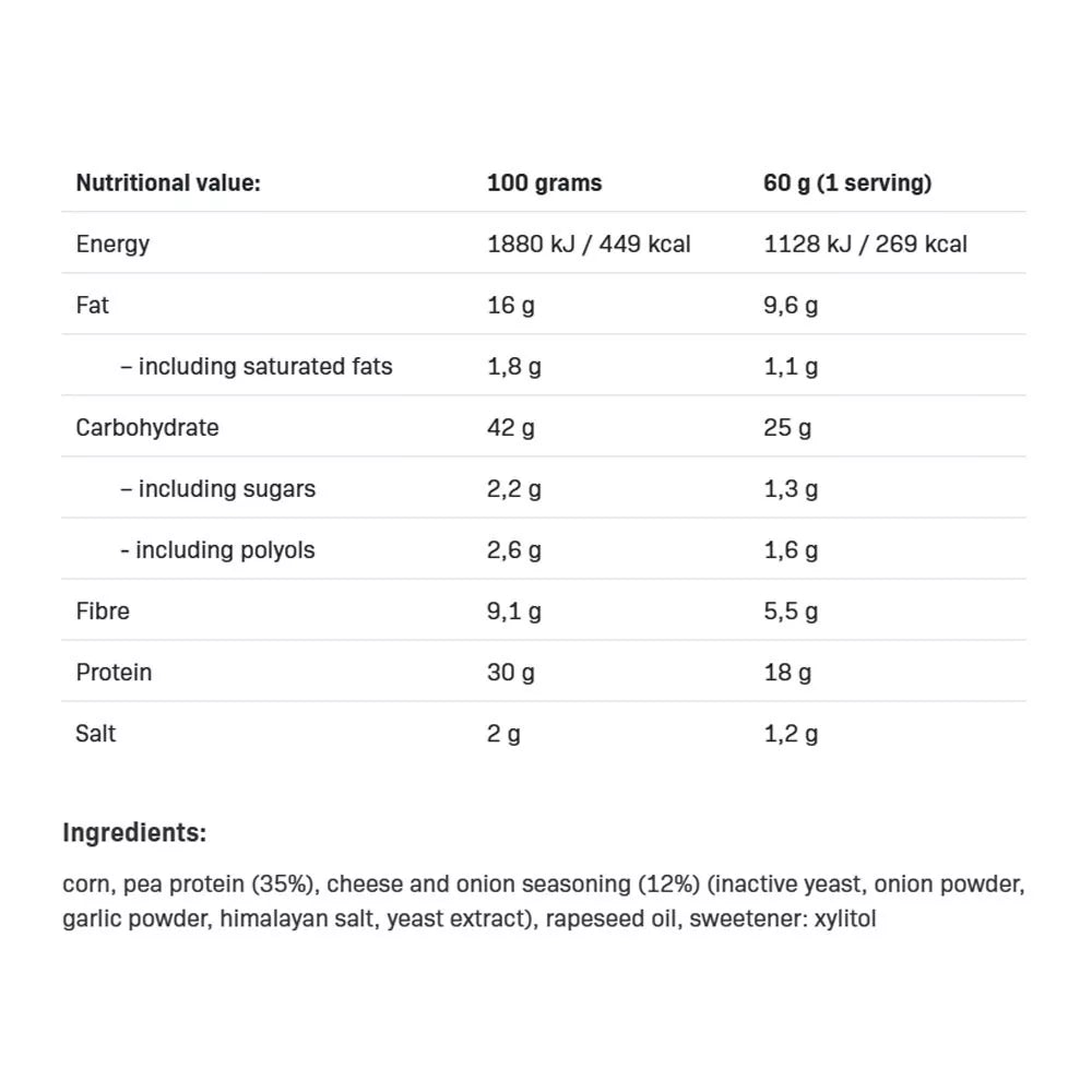 ALLNUTRITION Fitking Delicious Protein Chips (60 g, Cheese & Onion)