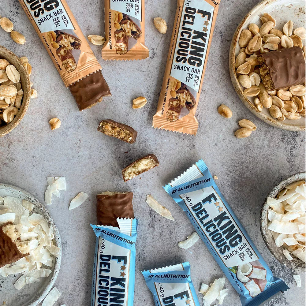 ALLNUTRITION Fitking Snack Bar (40 g, Caramel Peanut)