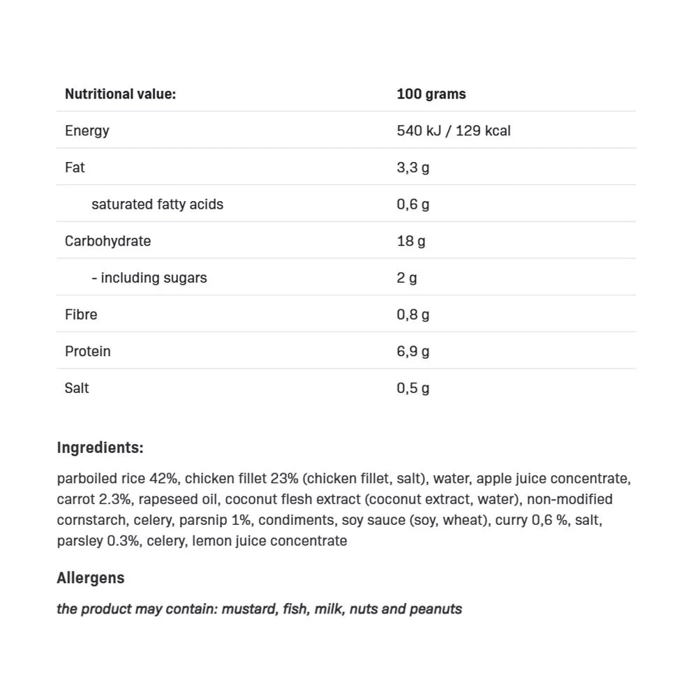 ALLNUTRITION Fitmeal Curry (420 g)