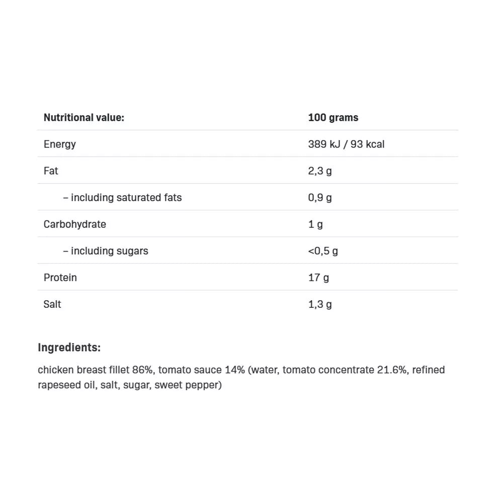 ALLNUTRITION Fitmeal Chicken Breast In Tomato Sauce (150 g)