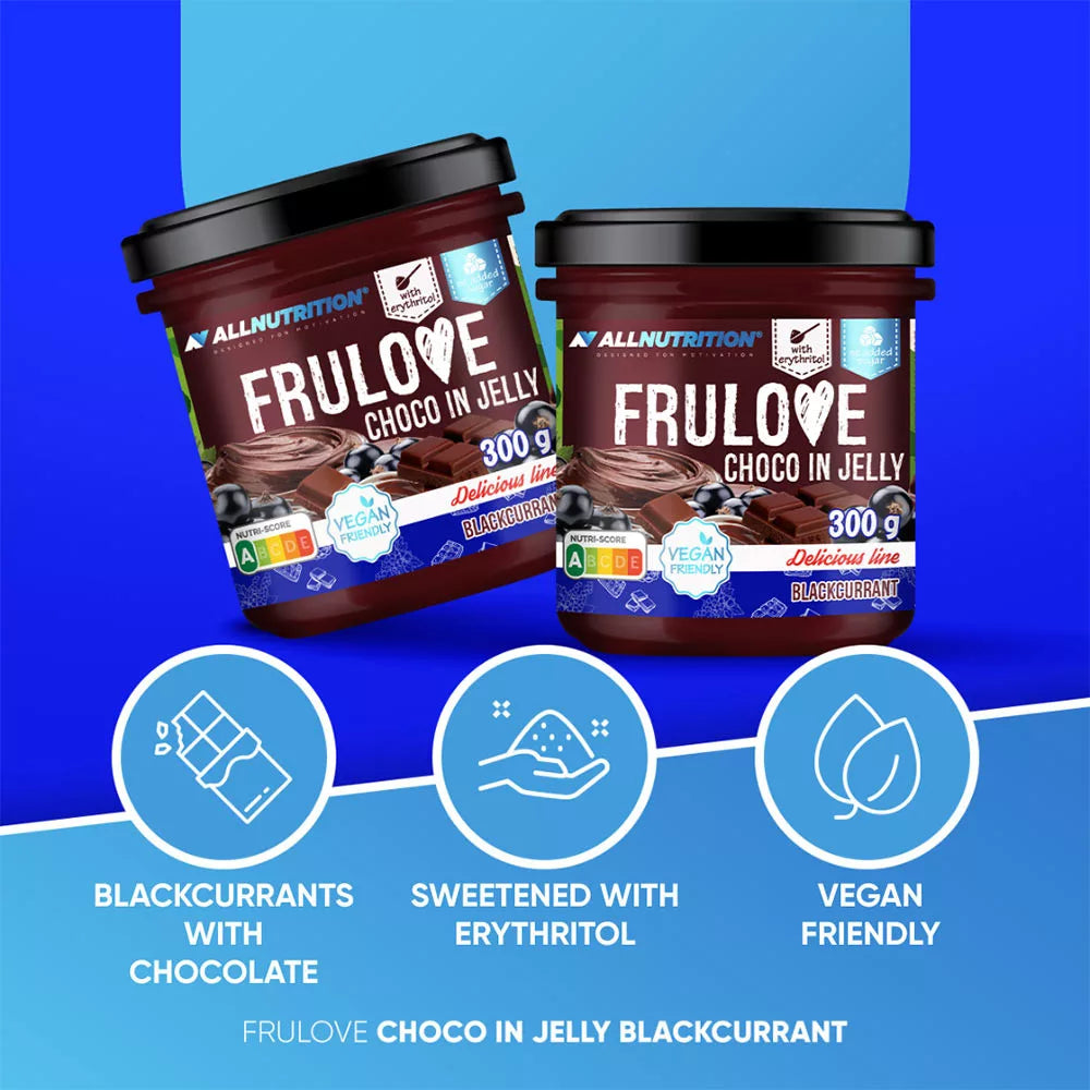 ALLNUTRITION Frulove Choco In Jelly Blackcurrant (300 g)