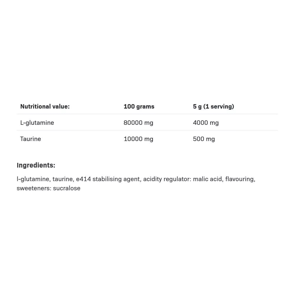 ALLNUTRITION Glutamine Recovery Amino (500 g, Lemon)