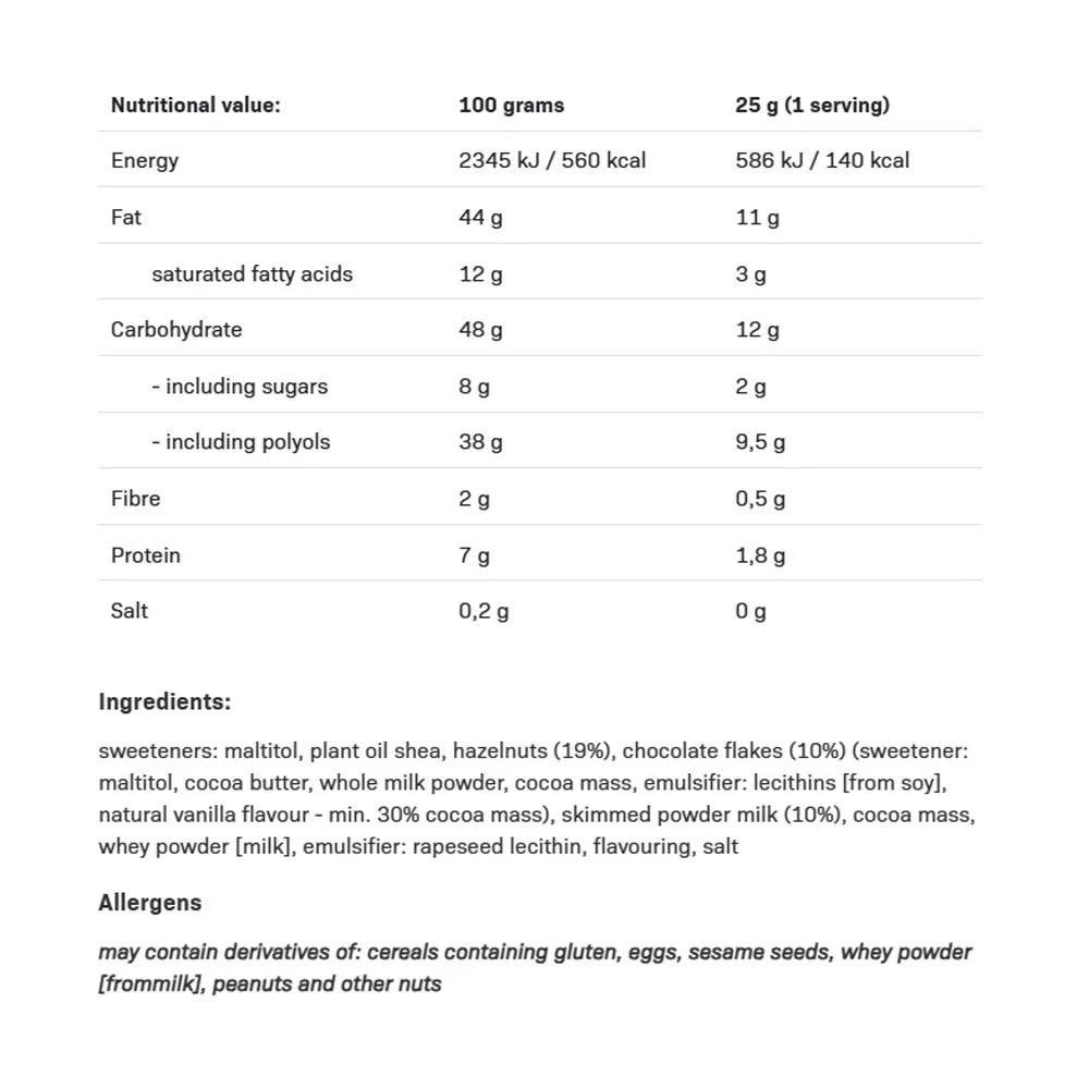 ALLNUTRITION NUTLOVE Choco Hazelnut (500 g)
