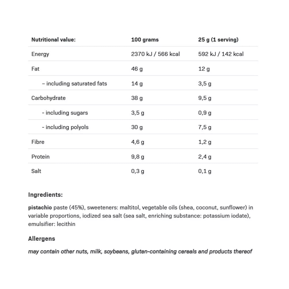 ALLNUTRITION NUTLOVE Pistachio Smooth (500 g)
