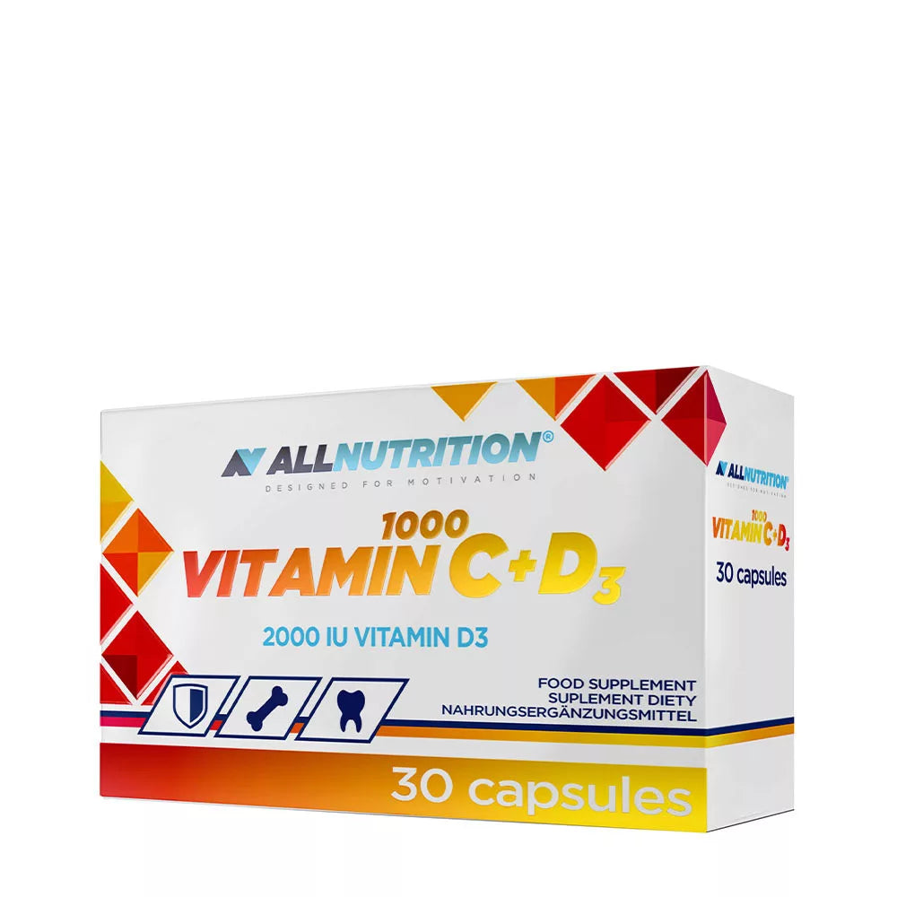 ALLNUTRITION Vitamin C 1000 + D3 (30 Capsules)