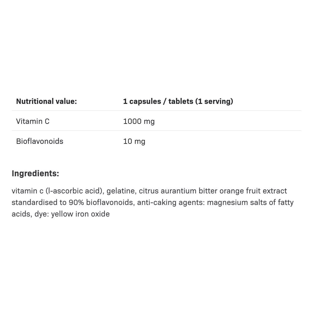 ALLNUTRITION Vitamin C 1000 mg + Bioflavonoids (60 Capsules)