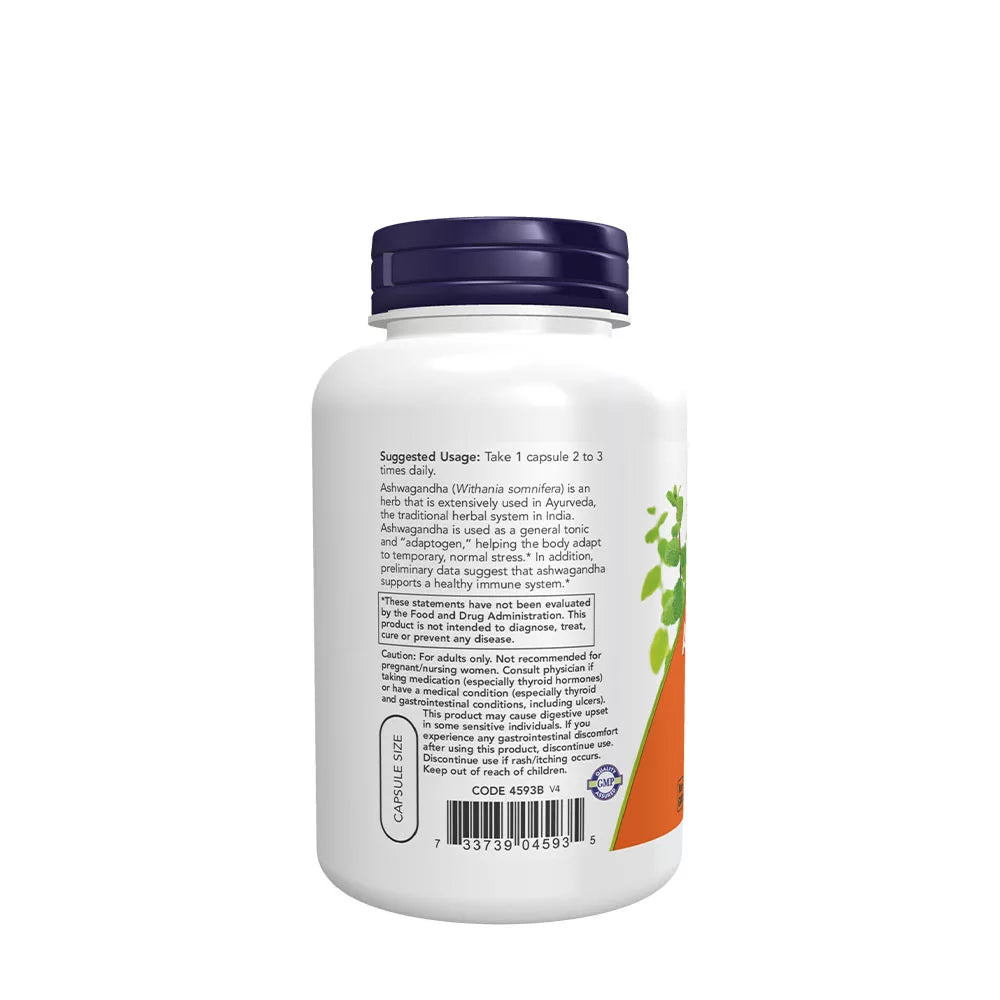 Now Foods Ashwagandha 450 mg (180 Veg Capsules)
