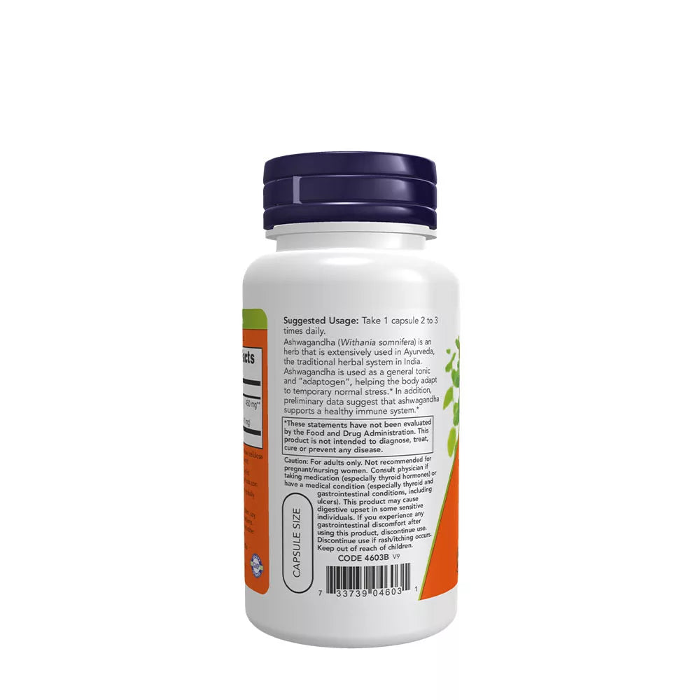 Now Foods Ashwagandha 450 mg (90 Veg Capsules)