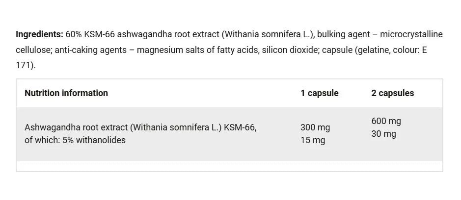 Olimp Sport Ashwagandha 600 Sport (60 Capsules)