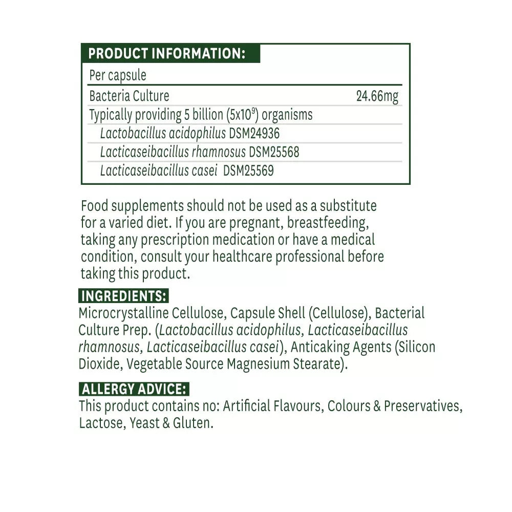 Natures Aid Acidophilus 5 billion (60 Capsules)