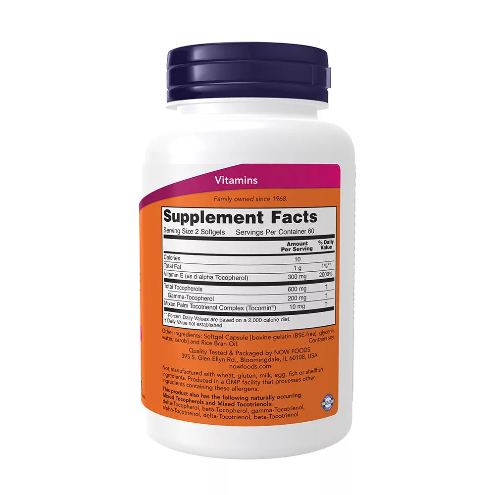 Now Foods Advanced Gamma E Complex Softgels (120 Softgels)