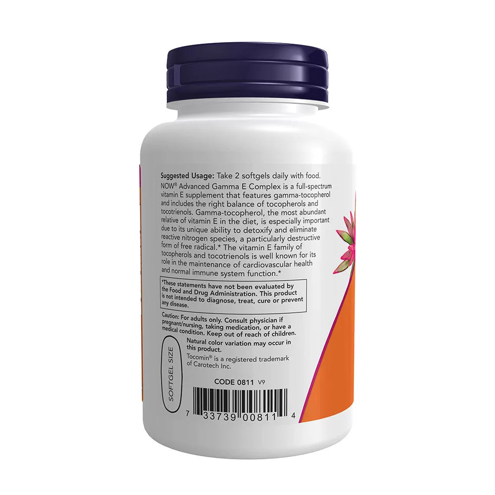 Now Foods Advanced Gamma E Complex Softgels (120 Softgels)