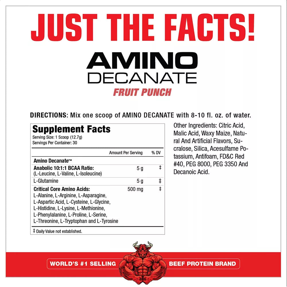 MuscleMeds Amino Decanate (360 g, Fruit Punch)