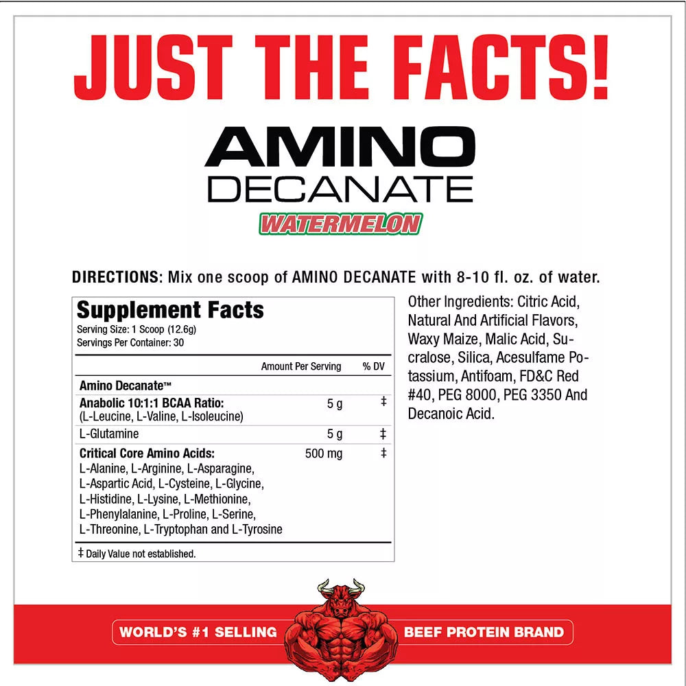 MuscleMeds Amino Decanate (360 g, Watermelon)