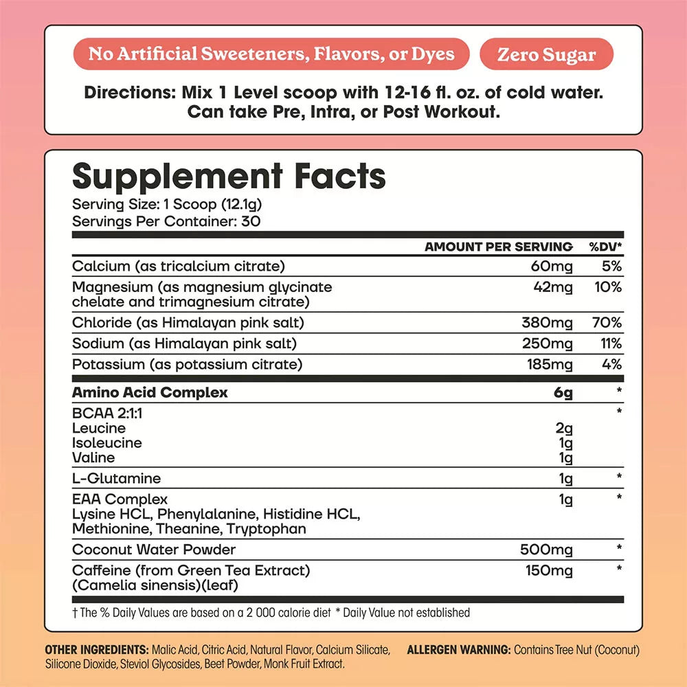 Fit & Lean Amino Hydration & Energy (363 g, Pink Lemonade)