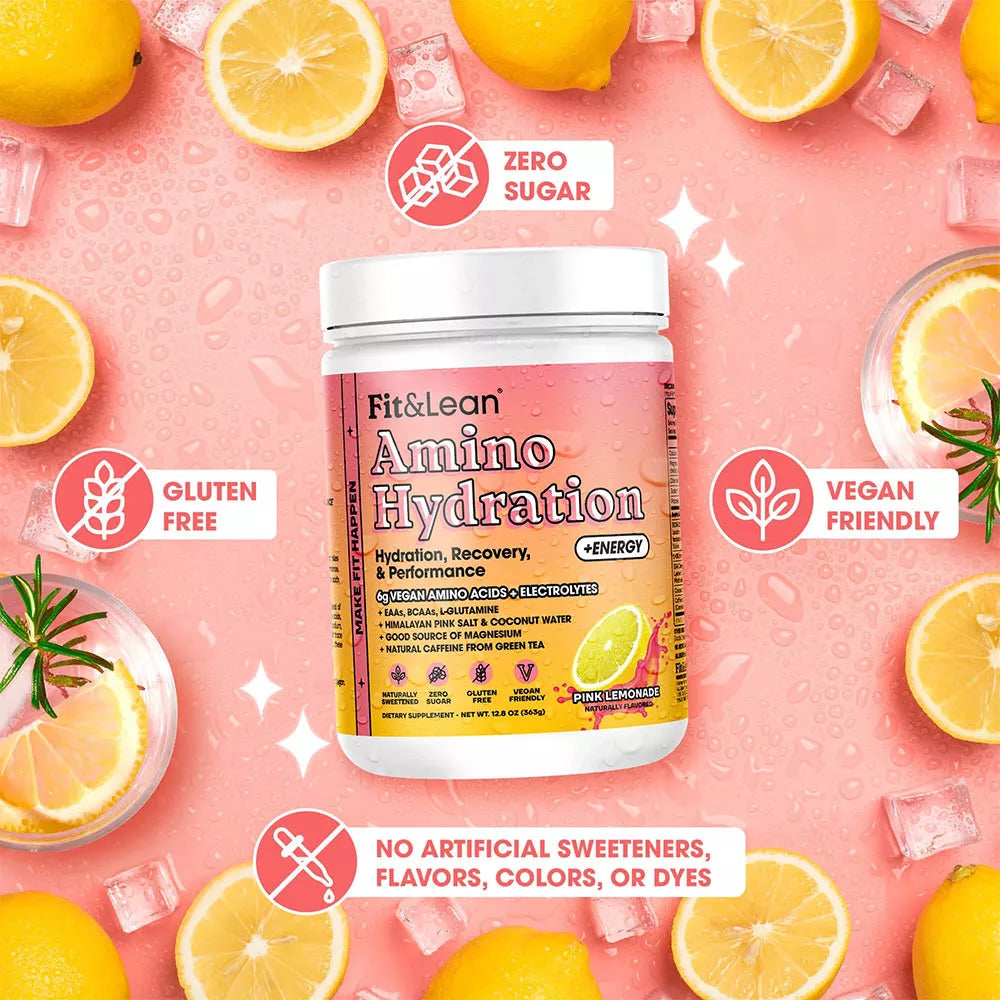 Fit & Lean Amino Hydration & Energy (363 g, Pink Lemonade)