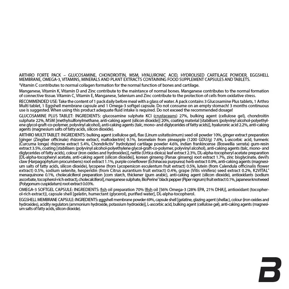 BioTechUSA Arthro Forte Pack (30 Packs)