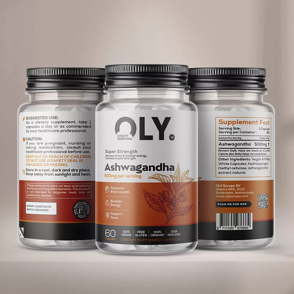 Oly Ashwagandha 500 mg (60 Capsules)