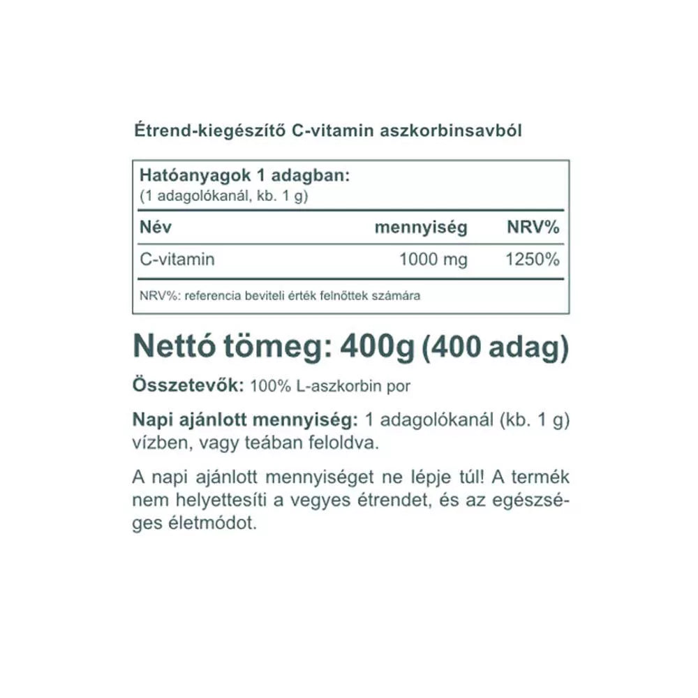 Vitaking Ascorbic Acid Powder (Vitamin C) (400 g)