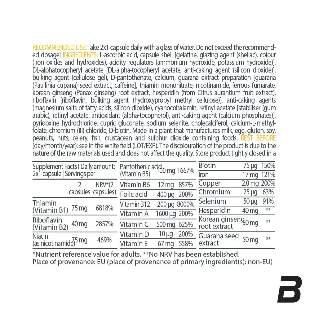 BioTechUSA B-Complex (60 Capsules)