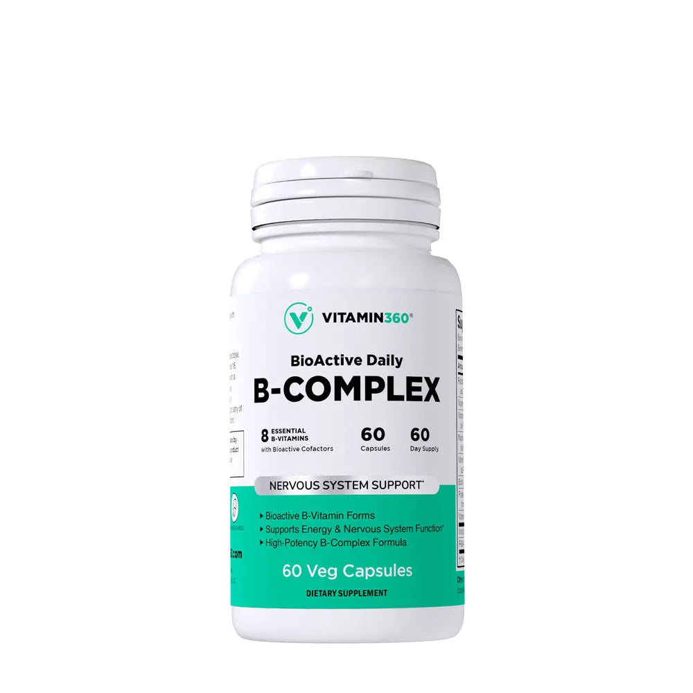 Vitamin360 BioActive Daily B-complex (60 Veg Capsules)