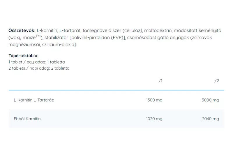 Nutriversum L-Carnitine Tabs (60 Tablets)