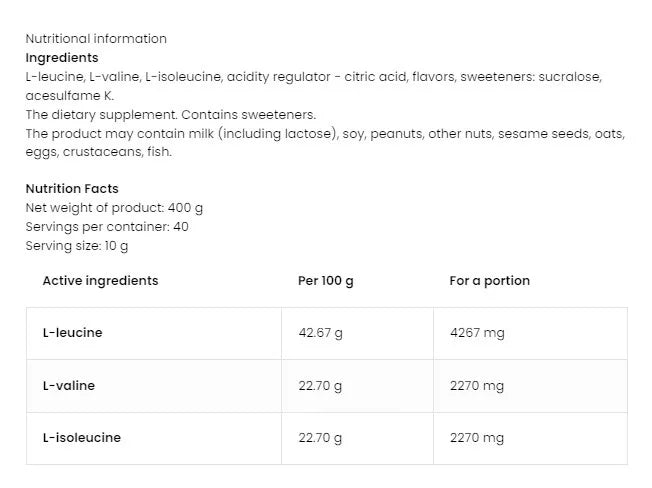 OstroVit BCAA INSTANT (400 g, Cola)