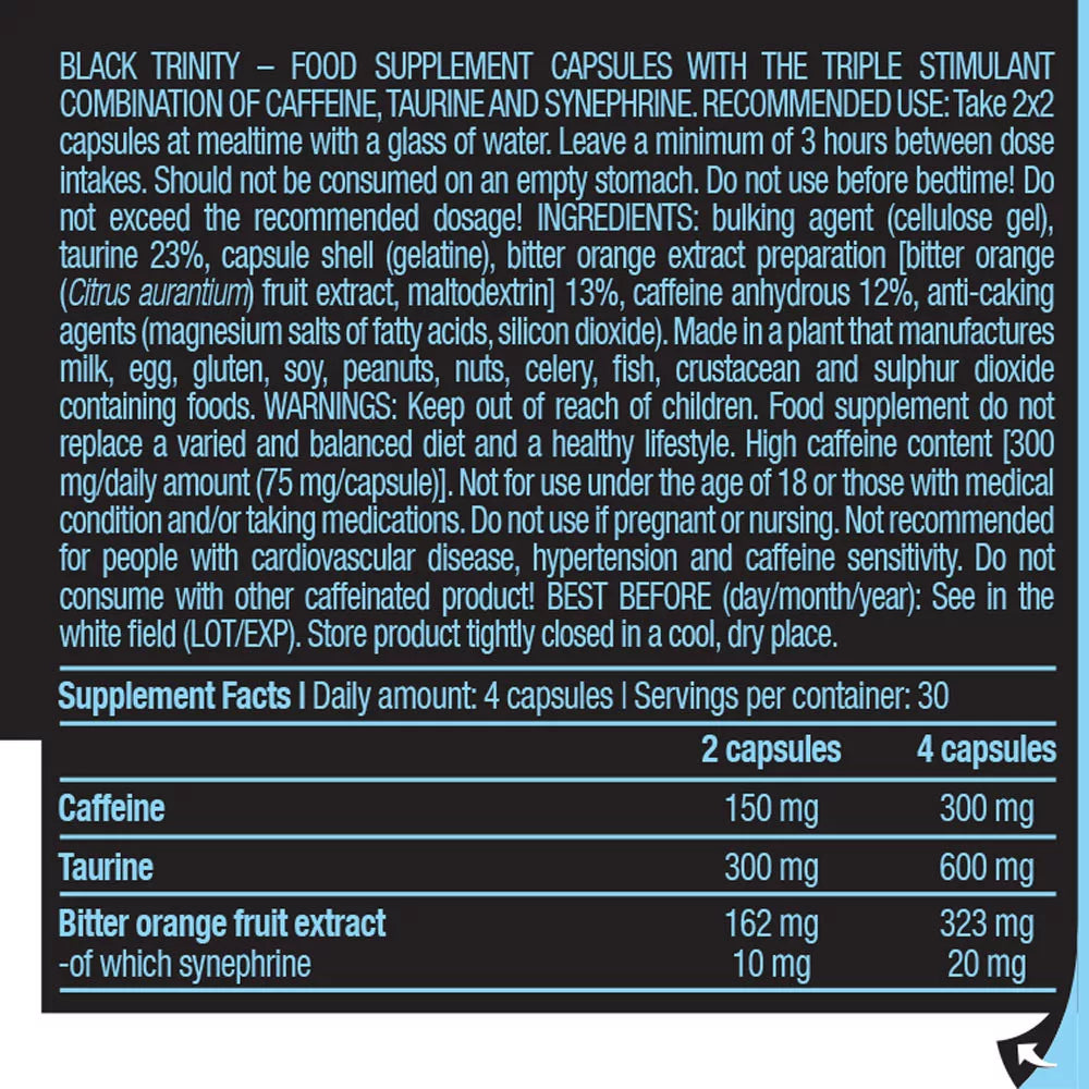 BioTechUSA Black Trinity (120 Capsules)