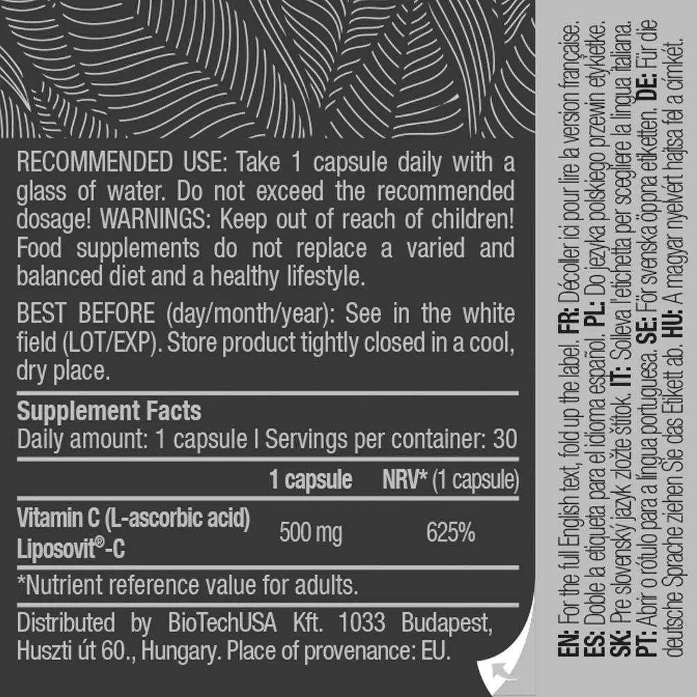 BioTechUSA Liposomal Vitamin C (30 Capsules)