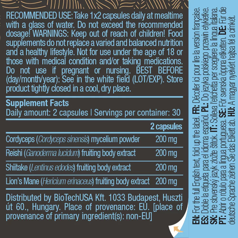 BioTechUSA Mushroom Complex (60 Capsules)