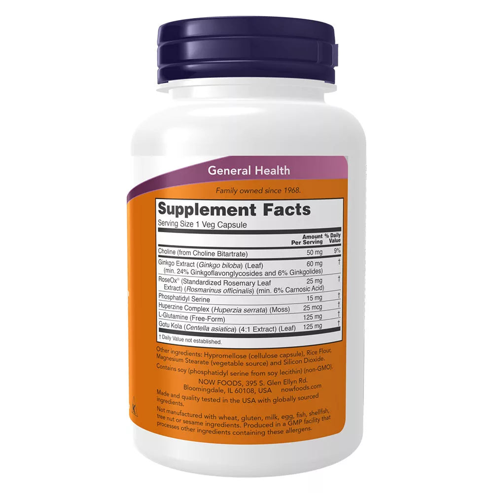 Now Foods Brain Elevate Veg Capsules (120 Veg Capsules)