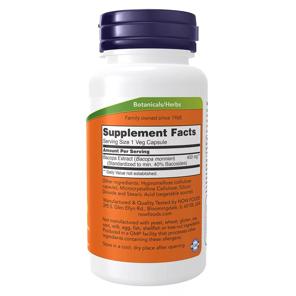 Now Foods Bacopa Extract 450 mg (90 Capsules)