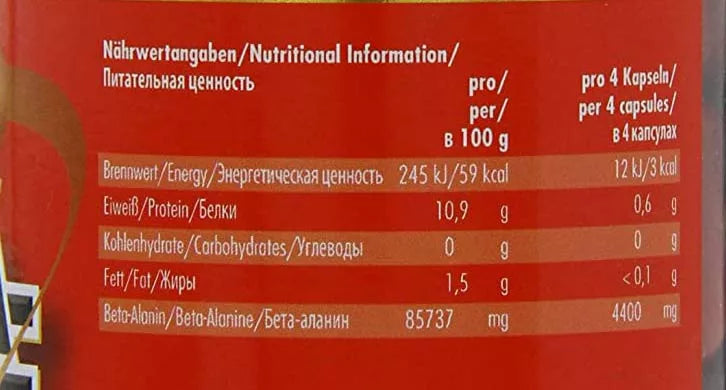 Weider Beta-Alanine (120 Capsules)
