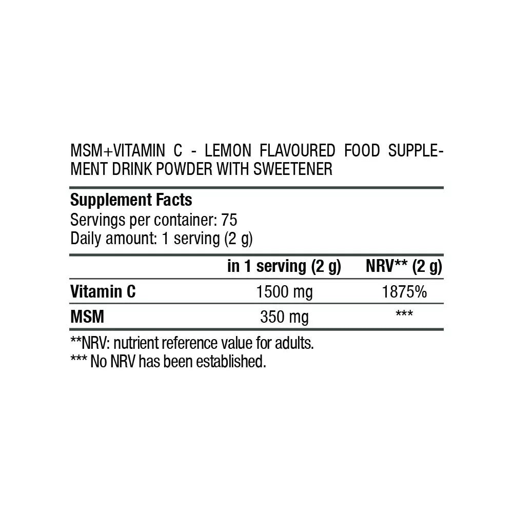 BioTechUSA MSM + Vitamin C (150 g)